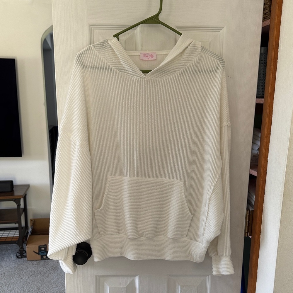 Pink Lily Hooded Sweater